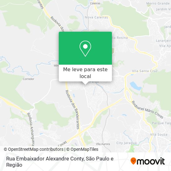 Rua Embaixador Alexandre Conty mapa