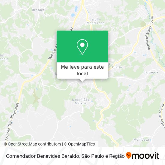 Comendador Benevides Beraldo mapa