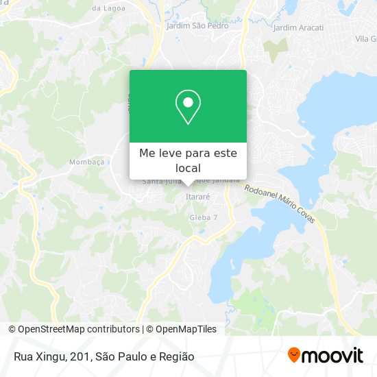 Rua Xingu, 201 mapa