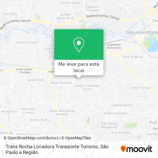 Trans Rocha Locadora Transporte Turismo mapa