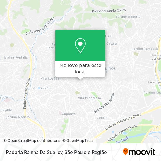 Padaria Rainha Da Suplicy mapa