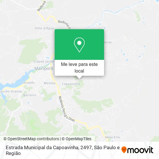 Estrada Municipal da Capoavinha, 2497 mapa