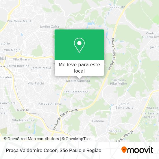 Praça Valdomiro Cecon mapa
