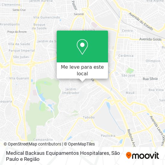 Medical Backaus Equipamentos Hospitalares mapa