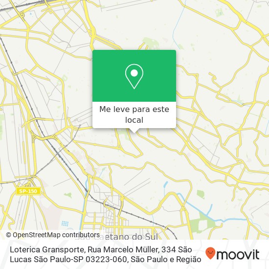 Loterica Gransporte, Rua Marcelo Müller, 334 São Lucas São Paulo-SP 03223-060 mapa