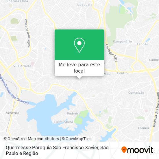 Quermesse Paróquia São Francisco Xavier mapa