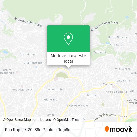 Rua Itapajé, 20 mapa