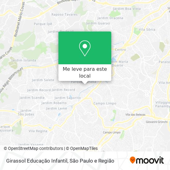 Girassol Educação Infantil mapa