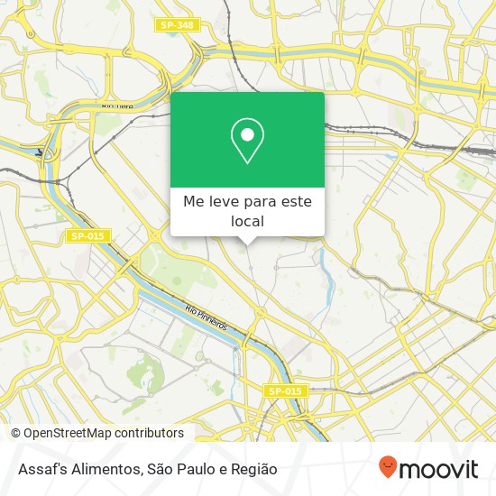 Assaf's Alimentos, Praça São Marcos, 825 Alto de Pinheiros São Paulo-SP 05455-050 mapa