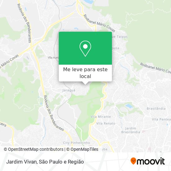 Jardim Vivan mapa