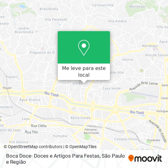 Boca Doce- Doces e Artigos Para Festas mapa