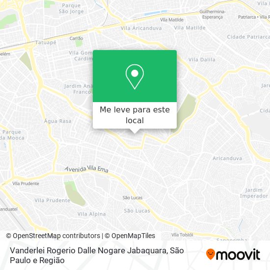 Vanderlei Rogerio Dalle Nogare Jabaquara mapa