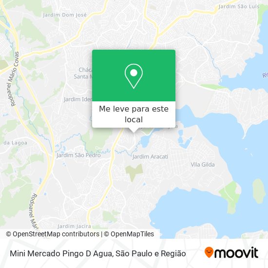 Mini Mercado Pingo D Agua mapa