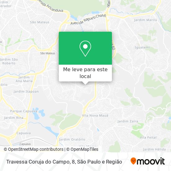 Travessa Coruja do Campo, 8 mapa