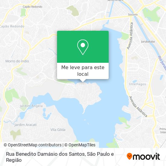 Rua Benedito Damásio dos Santos mapa