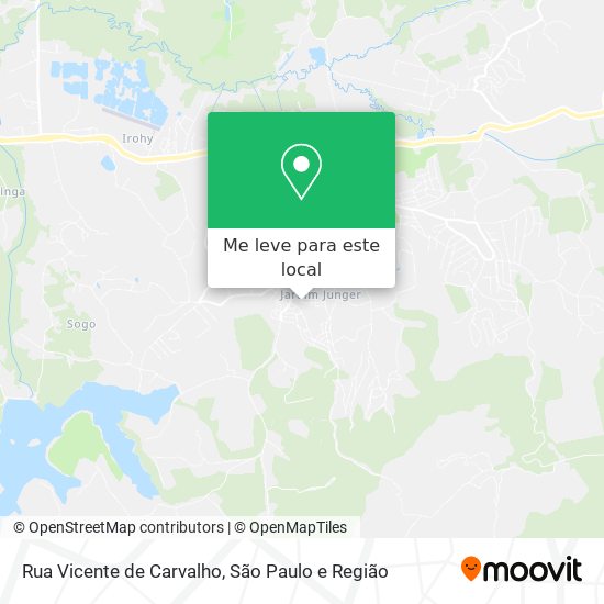 Rua Vicente de Carvalho mapa