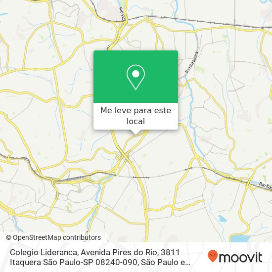 Colegio Lideranca, Avenida Pires do Rio, 3811 Itaquera São Paulo-SP 08240-090 mapa