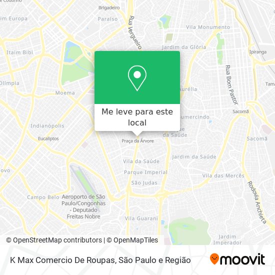 K Max Comercio De Roupas mapa