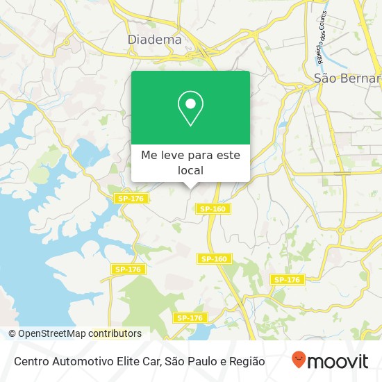 Centro Automotivo Elite Car, Avenida Antônio Sylvio Cunha Bueno Inamar Diadema-SP 09970-160 mapa
