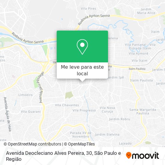 Avenida Deocleciano Alves Pereira, 30 mapa