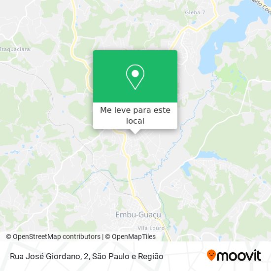 Rua José Giordano, 2 mapa