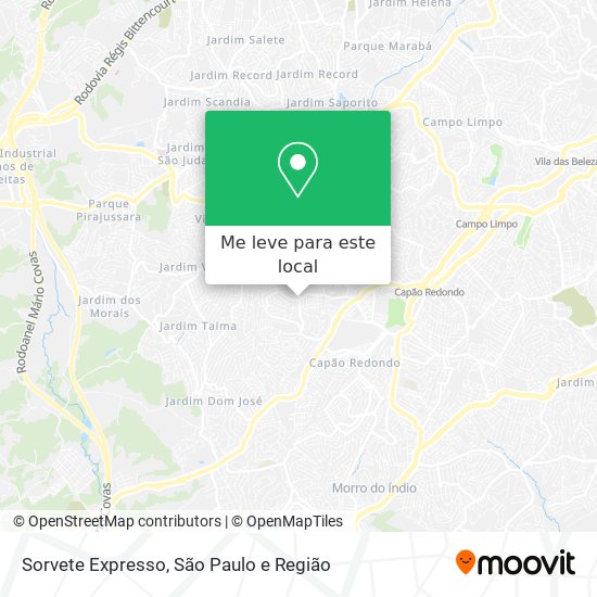 Sorvete Expresso mapa