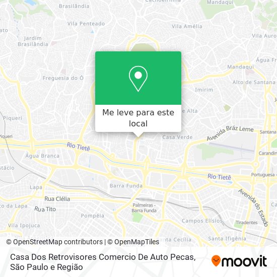 Casa Dos Retrovisores Comercio De Auto Pecas mapa
