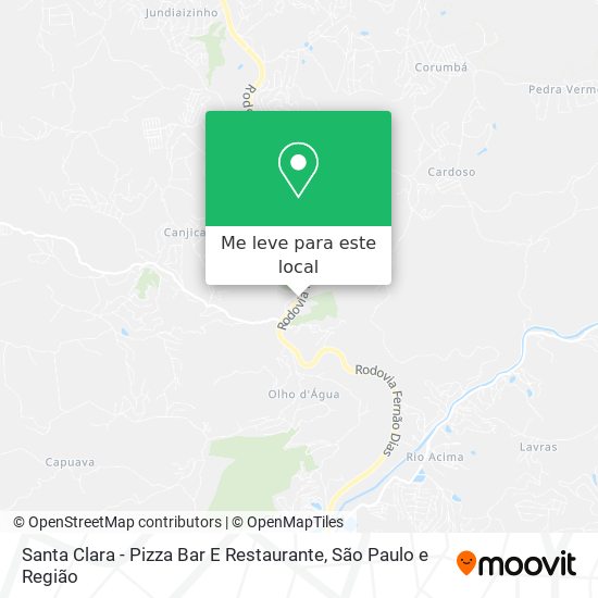 Santa Clara - Pizza Bar E Restaurante mapa