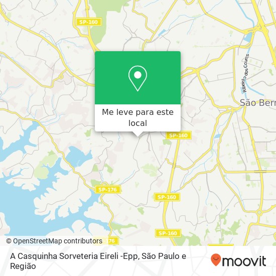 A Casquinha Sorveteria Eireli -Epp, Avenida Lico Maia, 930 Conceição Diadema-SP 09981-420 mapa