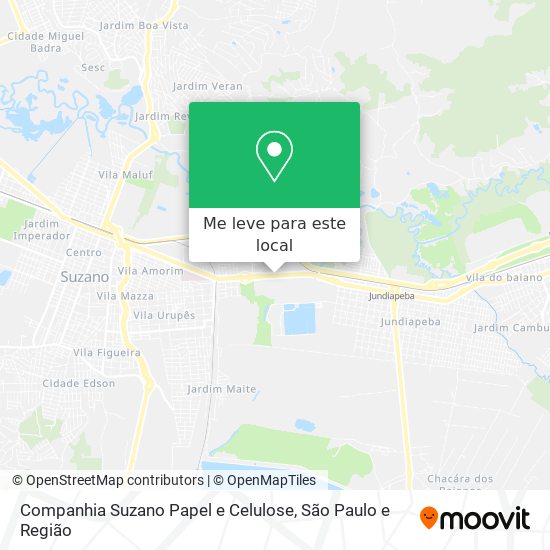 Companhia Suzano Papel e Celulose mapa