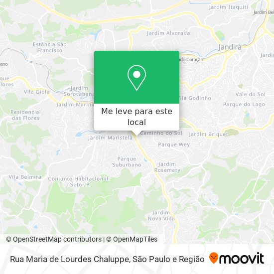 Rua Maria de Lourdes Chaluppe mapa