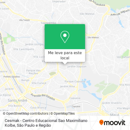 Cesmak - Centro Educacional Sao Maximiliano Kolbe mapa