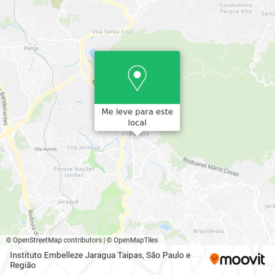 Instituto Embelleze Jaragua Taipas mapa