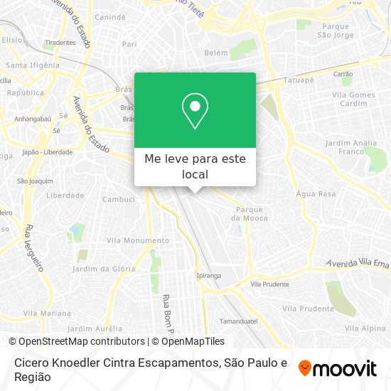 Cicero Knoedler Cintra Escapamentos mapa
