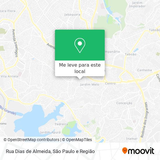 Rua Dias de Almeida mapa