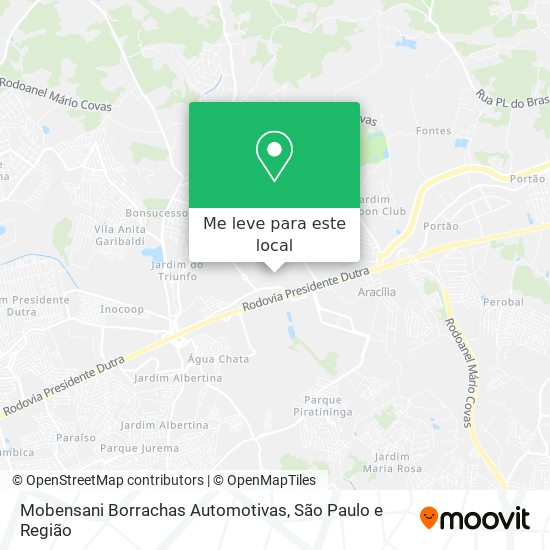 Mobensani Borrachas Automotivas mapa