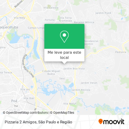 Pizzaria 2 Amigos mapa