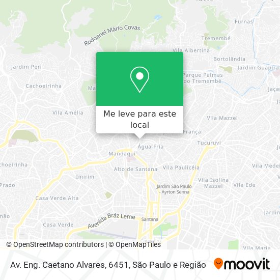 Av. Eng. Caetano Alvares, 6451 mapa