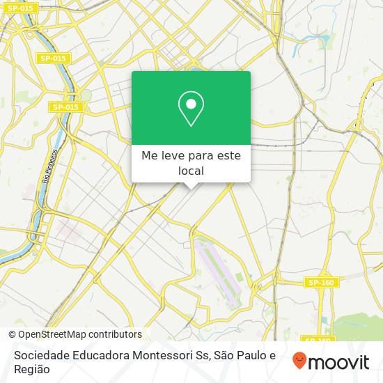 Sociedade Educadora Montessori Ss, Avenida Jurucê, 402 Moema São Paulo-SP 04080-011 mapa