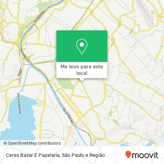 Ceres Bazar E Papelaria, Avenida Nossa Senhora do Sabará, 1108 Campo Grande São Paulo-SP 04686-001 mapa