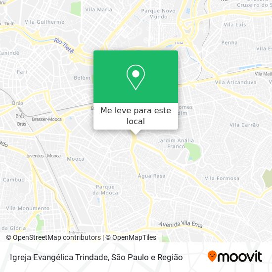 Igreja Evangélica Trindade mapa