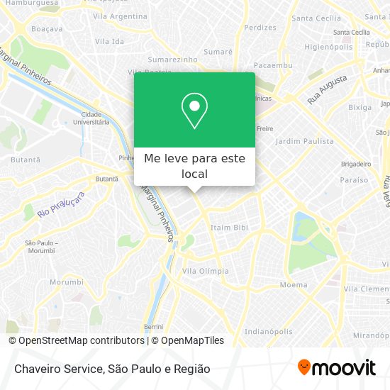 Chaveiro Service mapa