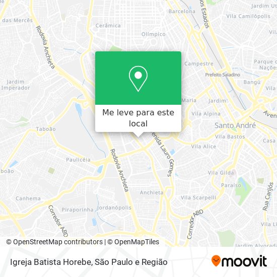 Igreja Batista Horebe mapa