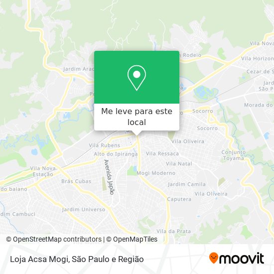 Loja Acsa Mogi mapa