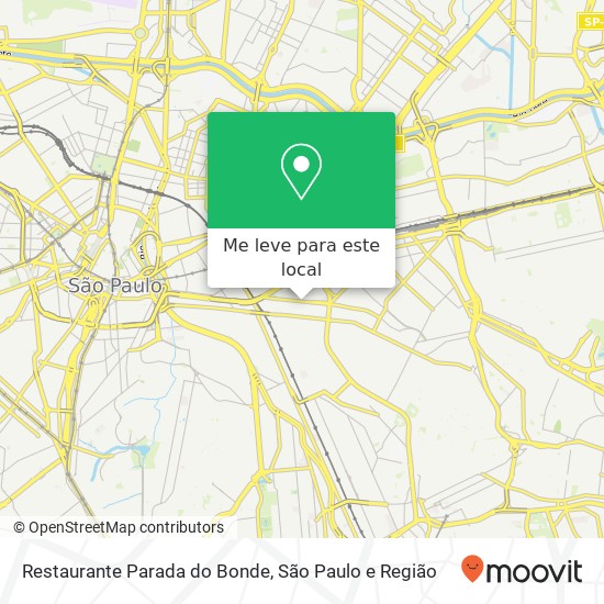 Restaurante Parada do Bonde, Rua dos Trilhos Móoca São Paulo-SP 03162-115 mapa
