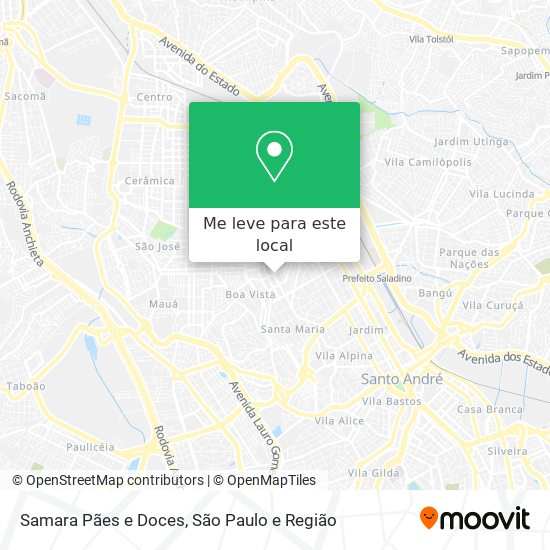 Samara Pães e Doces mapa
