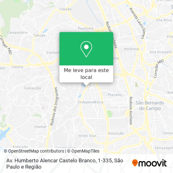 Av. Humberto Alencar Castelo Branco, 1-335 mapa