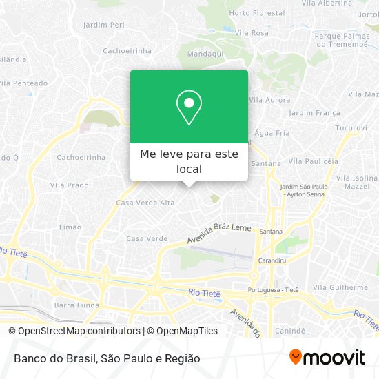 Banco do Brasil mapa