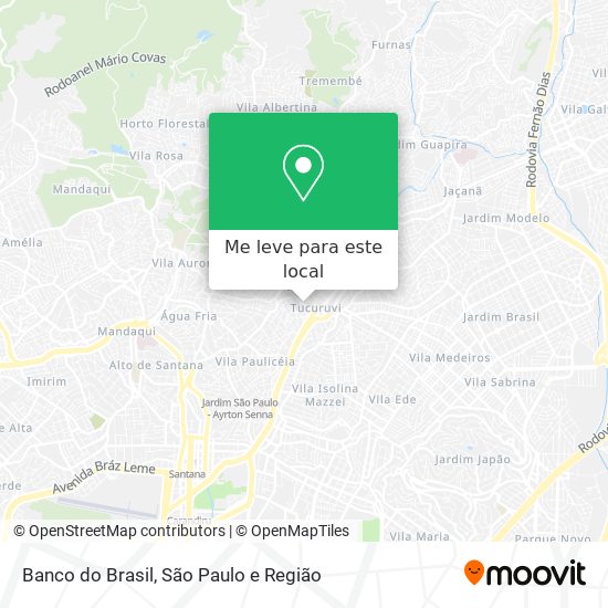 Banco do Brasil mapa