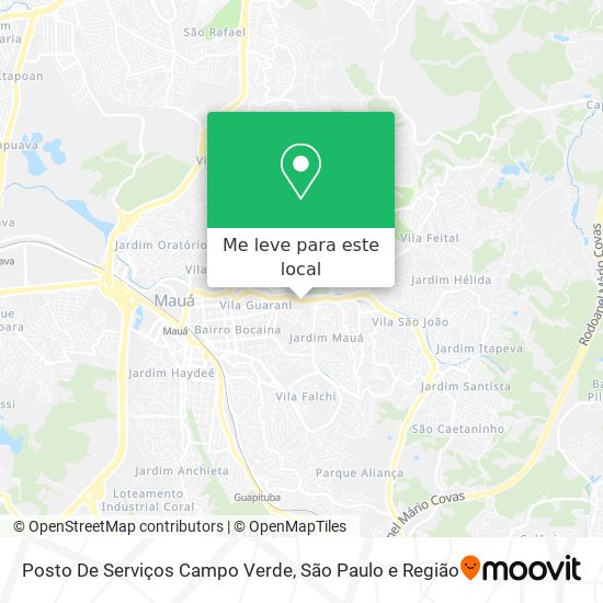 Posto De Serviços Campo Verde mapa